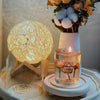 Lavender Scented Gel Candle, Real Flower Soy Wax Candle, 50-Hour Long-Lasting Candle