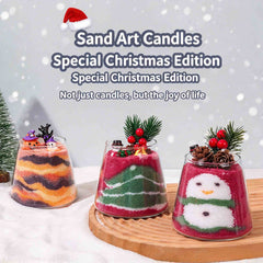 DIY Christmas & Halloween Sand Art Scented Candles – Cute Decorative Gifts