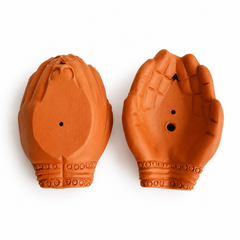 Handcrafted Terracotta Hand Incense Stick Holder