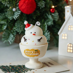 Christmas Candle Holder Set β Santa, Snowman & Christmas Tree Scented Candles