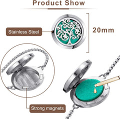Essential Oil Diffuser Bracelet – Stainless Steel Aromatherapy Bracelet with Refill Pads