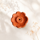 Handcrafted Terracotta Lotus Incense Stick Holder