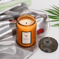 Embossed Baltic Amber Luxury Scented Candles