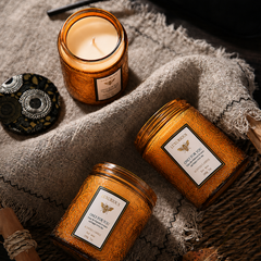 Embossed Baltic Amber Luxury Scented Candles