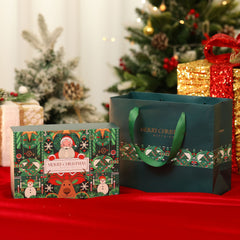 Christmas Reed Diffuser & Scented Candle Gift Set, Xmas Home Fragrance Box, Holiday Gift