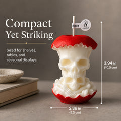Halloween Skull Mushroom Candle, Gothic Candle Decor