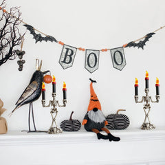 Halloween Skeleton Candle Holder – 3-Light Flameless LED Table Decor