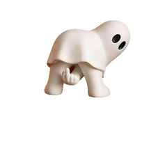 Funny Middle‑Finger Ghost Figurine, Spooky Halloween Tabletop Resin Decor