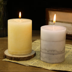 Romantic Smoke Pattern Wax Candle – Elegant Decorative Candle for Home