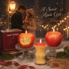 Bitten Apple Scented Candle, Apple Core Decorative Candle for Christmas & Home Decor