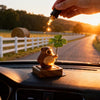 Wood Bear Aroma Diffuser β Natural Walnut Car & Home Fragrance Ornament