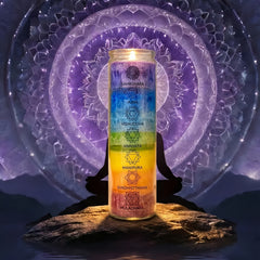 Seven Day Chakra Glass Prayer Scented Candles