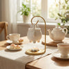 Ceramic Hanging Oil Burner – Essential Oil Wax Melt Warmer with Stand