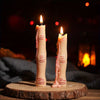 4-Pack Halloween Finger Candles, Bleeding Taper Candles for Gothic Decor