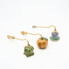 Candle Snuffer, Metal Candle Extinguisher with Pumpkin Flower Design, Green