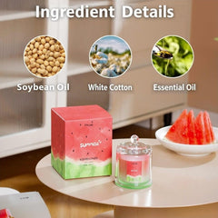 5.3oz Soy Wax Scented Candle, Aromatherapy Candle with Lid