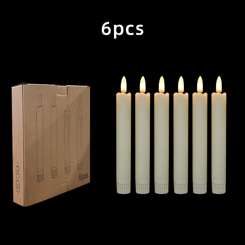 Flameless LED Taper Candles – Real Wax Flickering Candlesticks with Remote & Timer