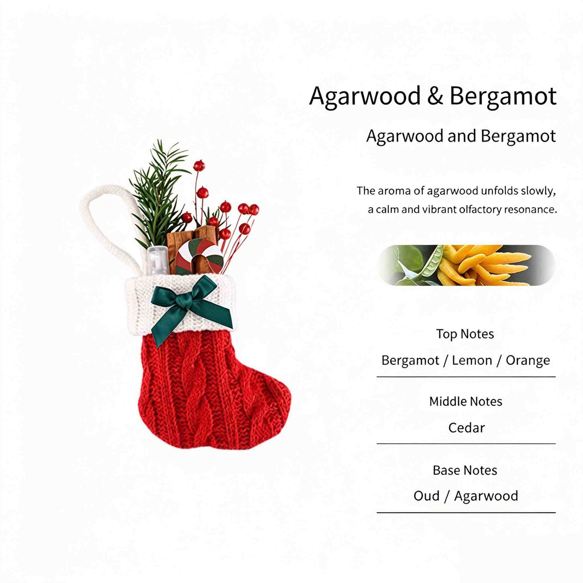 Christmas Stocking Scented Hanging Ornament, Xmas Home Fragrance Decor