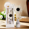 Ceramic Reed Diffuser Set, Home Fragrance with Wooden Sticks, Aromatherapy Diffuser