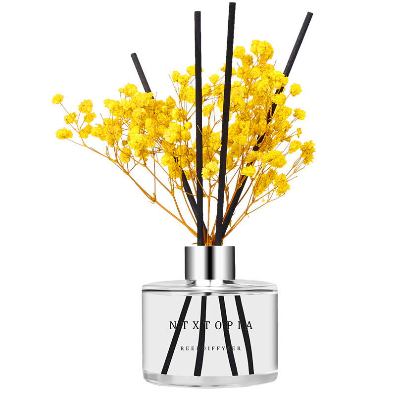 White Jasmine Reed Diffuser 200ml – Floral Home Fragrance with Preserved Flower & Reed Sticks