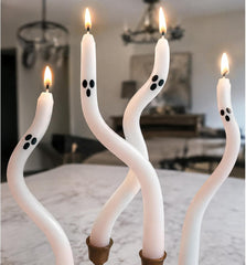 4-Pack Halloween Ghost Taper Candles