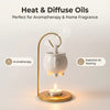 Ceramic Hanging Oil Burner – Essential Oil Wax Melt Warmer with Stand