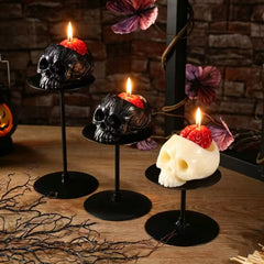 Halloween Skull Candle, Bleeding Skull Candle for Gothic Decor
