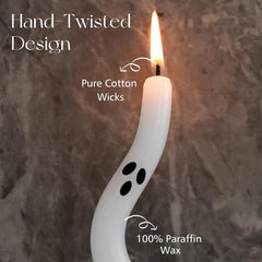 4-Pack Halloween Ghost Taper Candles