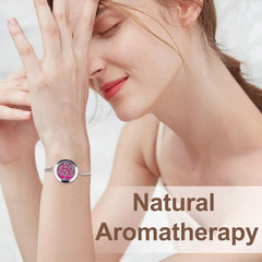 Essential Oil Diffuser Bracelet – Stainless Steel Aromatherapy Bracelet with Refill Pads
