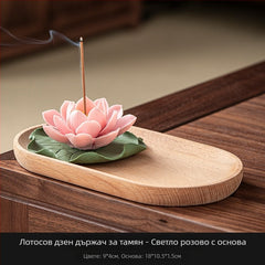 Lotus Incense Holder, Handmade Ceramic Incense Burner, Aromatherapy & Home Decor