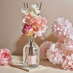 Cherry Blossom Reed Diffuser 250ml – Floral Home Fragrance with Decorative Flowers