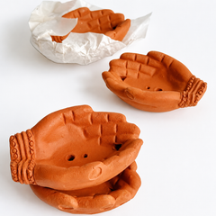 Handcrafted Terracotta Hand Incense Stick Holder