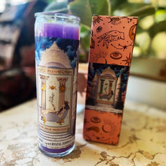 Crystal Topped Altar Scented Candles