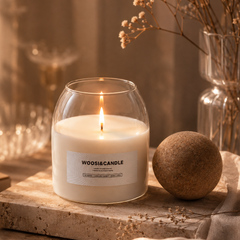 Hand Poured Round Cork Stopper Scented Candles