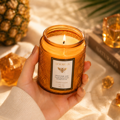 Embossed Baltic Amber Luxury Scented Candles