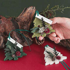 Christmas Scented Wax Hanging Ornament, Natural Aroma Fragrance Tablet Holiday Gift Box