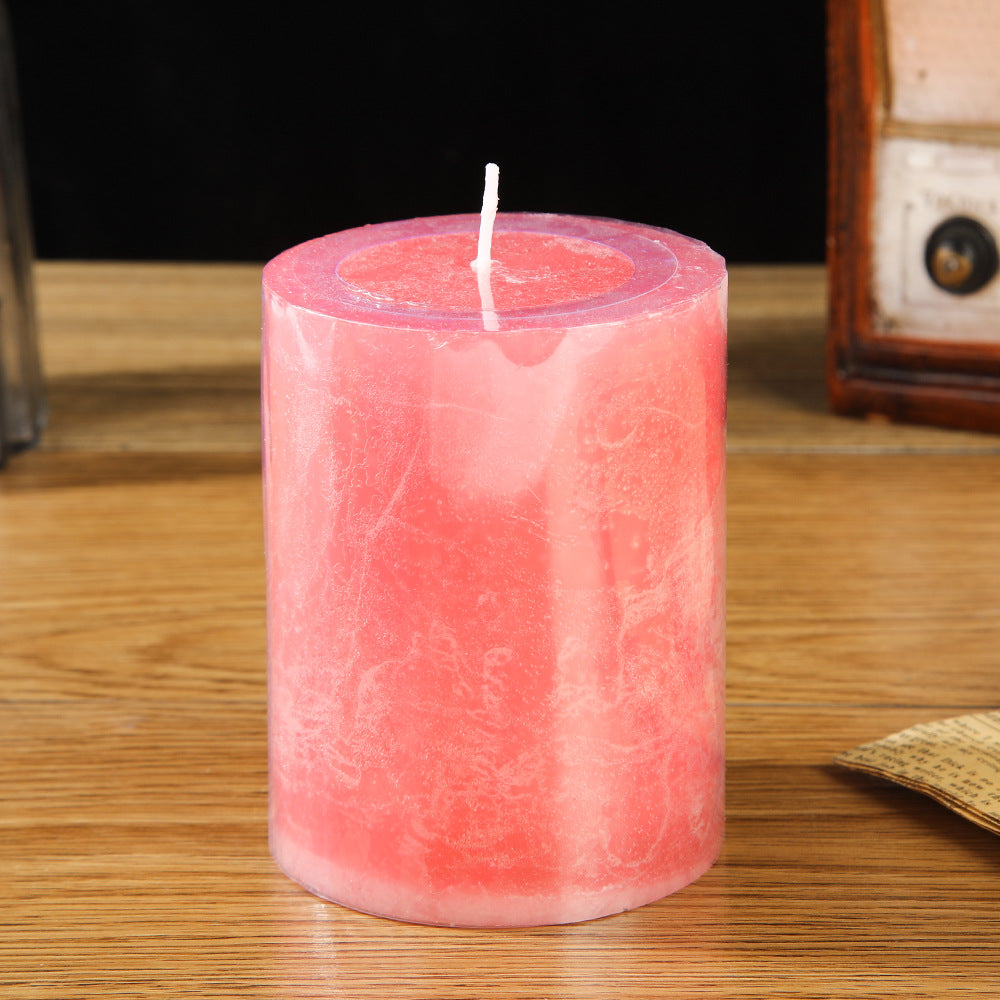 Romantic Smoke Pattern Wax Candle – Elegant Decorative Candle for Home