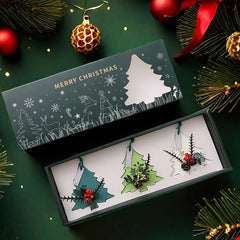 Christmas Scented Wax Hanging Ornament, Natural Aroma Fragrance Tablet Holiday Gift Box