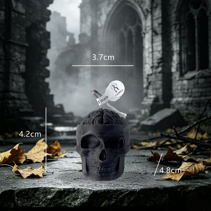 Halloween Skull Candle, Gothic Scented Candle for Halloween Home Decor