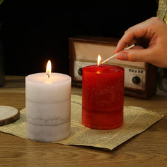 Romantic Smoke Pattern Wax Candle – Elegant Decorative Candle for Home