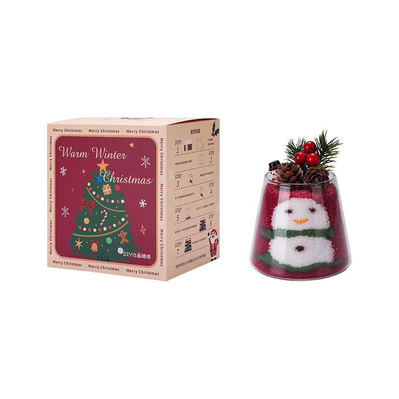 DIY Christmas & Halloween Sand Art Scented Candles – Cute Decorative Gifts