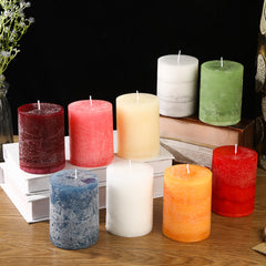 Romantic Smoke Pattern Wax Candle – Elegant Decorative Candle for Home