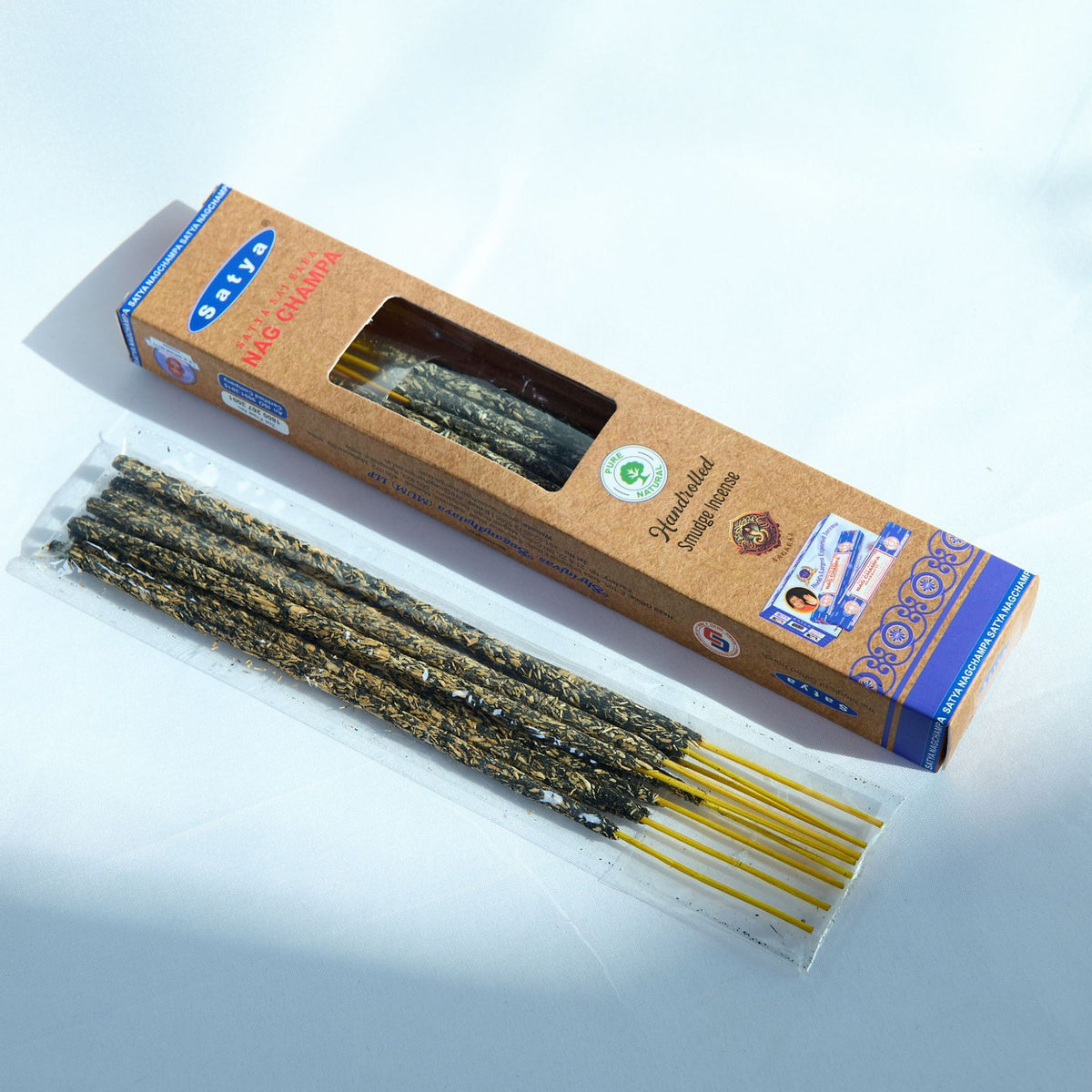 SATYA Nagchampa Handmade Natural Meditation Healing Incense Sticks