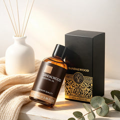 Sandalwood Essential Oil 100ml – Aromatherapy Fragrance Oil for Diffusers & Candle Making