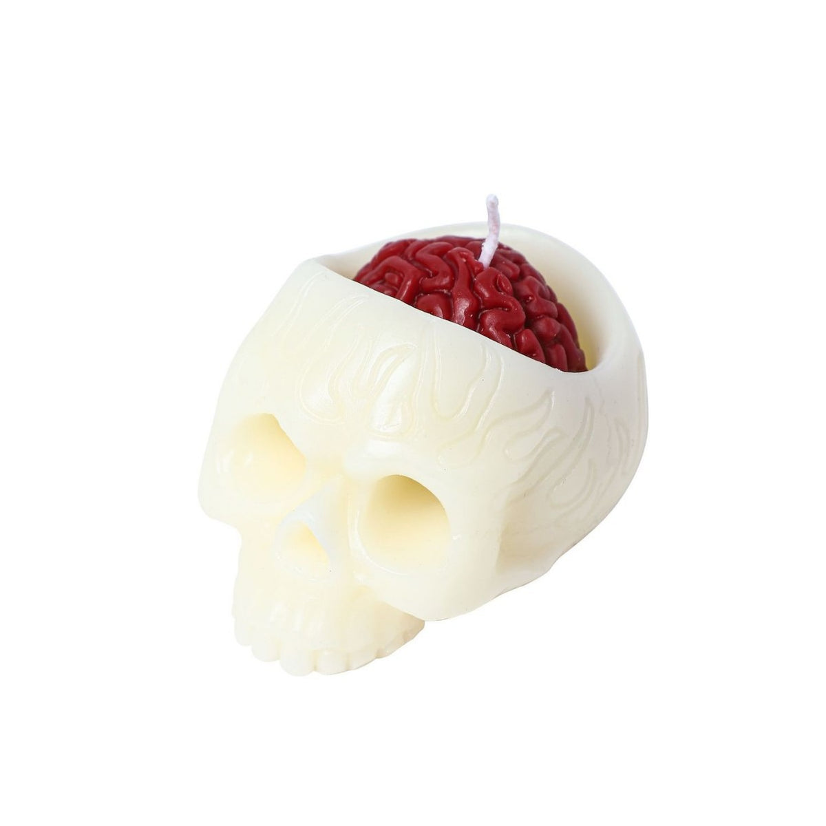 Halloween Skull Candle, Bleeding Skull Candle for Gothic Decor