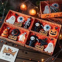 Halloween Scented Candle Gift Set – Ghost, Pumpkin & Skeleton Candles