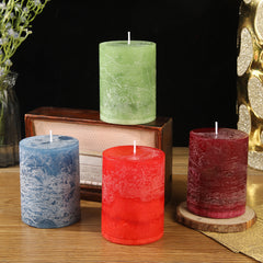 Romantic Smoke Pattern Wax Candle – Elegant Decorative Candle for Home