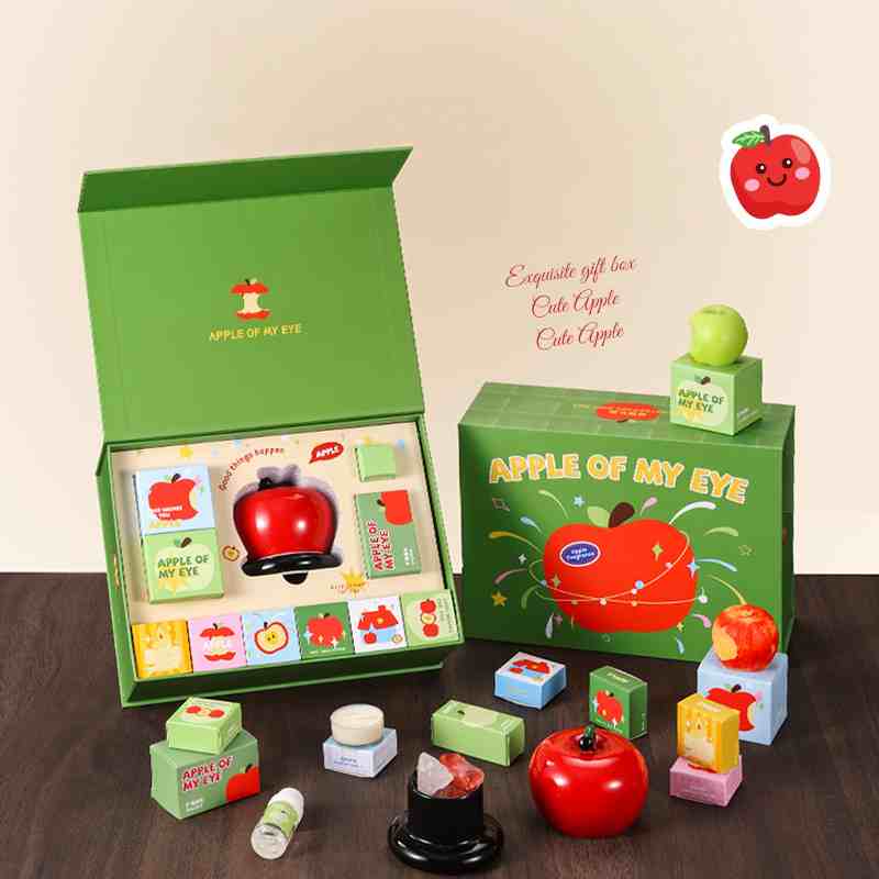Apple-Shaped Mini Candle Gift Set – Cute Scented Candles for Home Decor