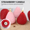 Strawberry Soy Wax Scented Candles – Decorative Home Candles