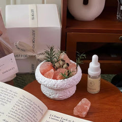 Essential Oil & Crystal Diffuser Stone Gift Set, Aromatherapy Scented Oil Gift Box